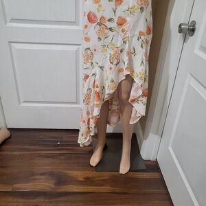 Forever 21 floral Asymmetrical Skirt